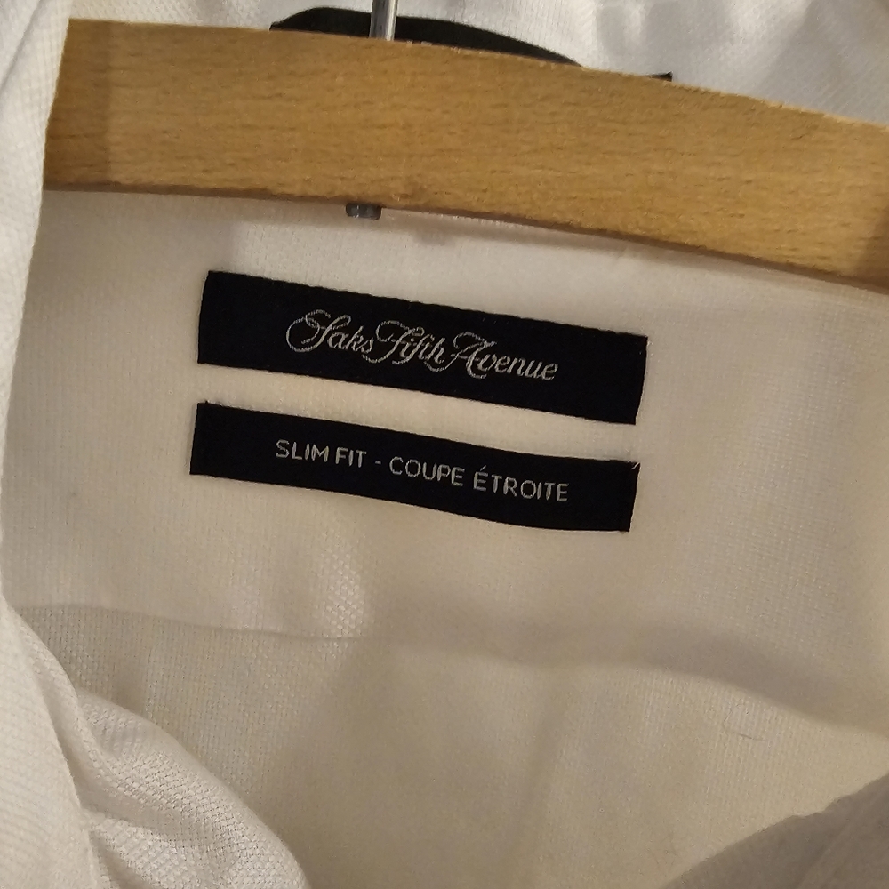 Saks 5th Ave white shirt 17/34/35